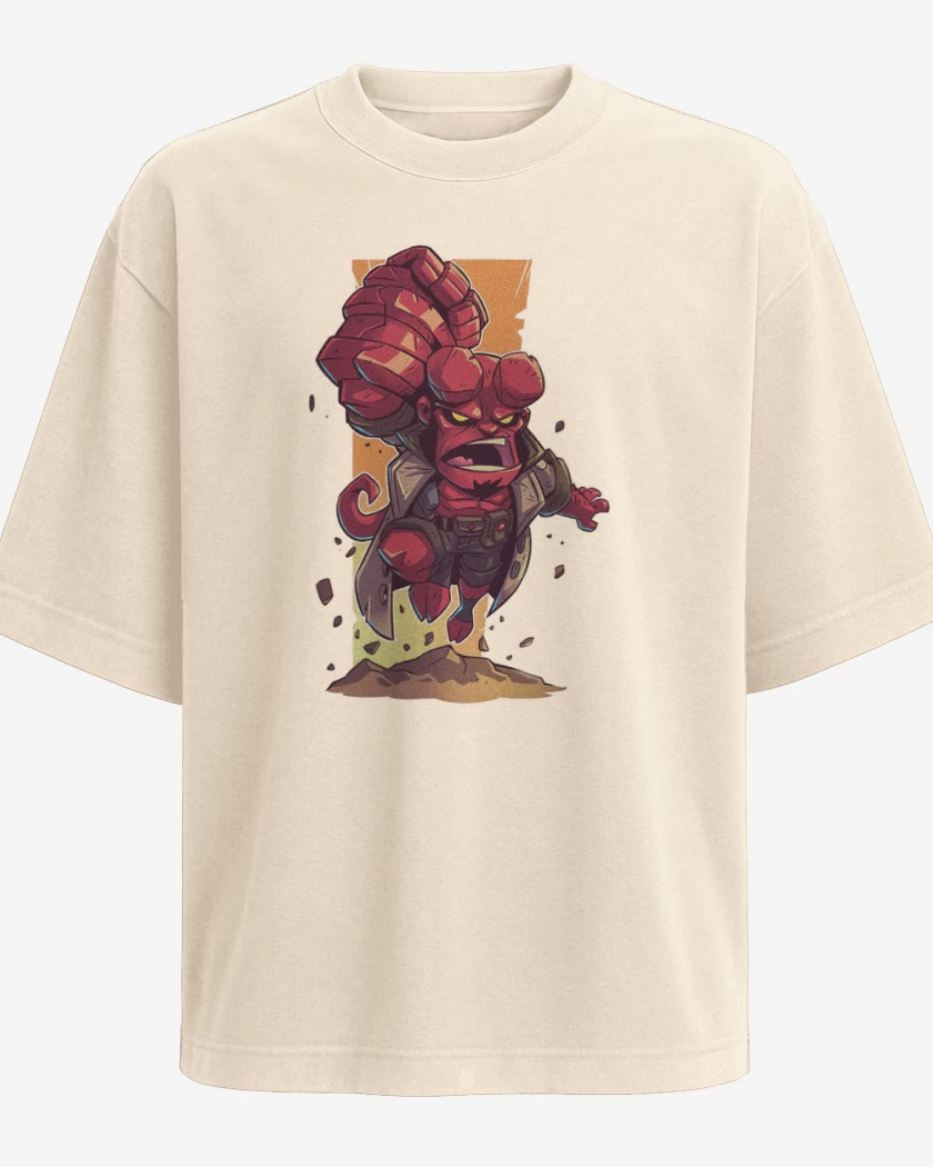 Polera Oversize Chibi Hell boy