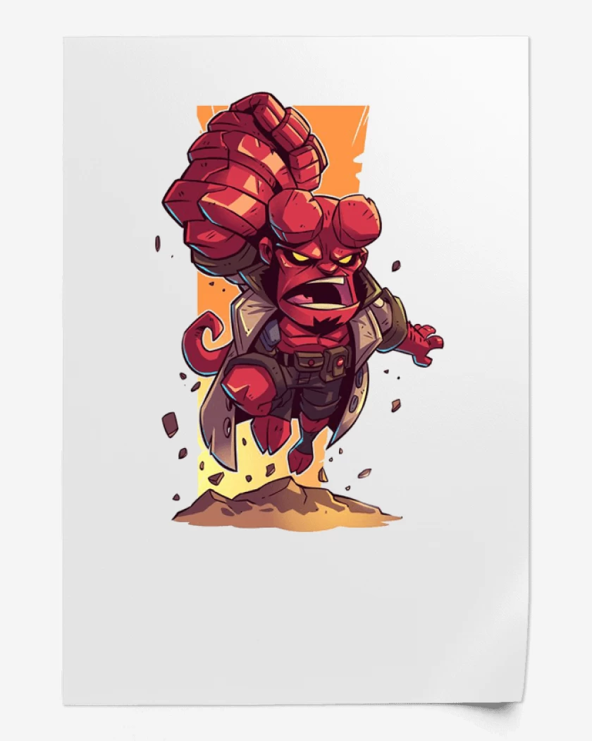 Print Chibi Hell boy