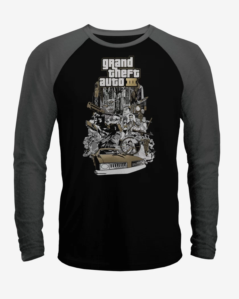 Polera Raglan GTA III Liberty Ciy