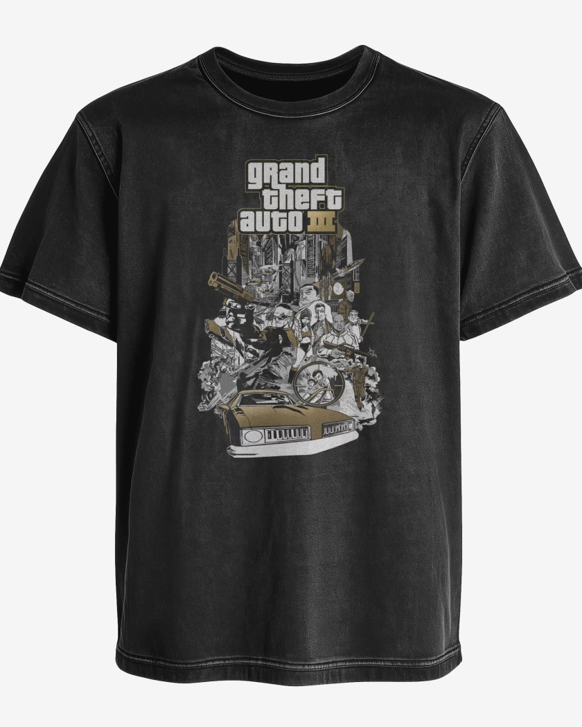 Polera desgastada GTA III Liberty Ciy