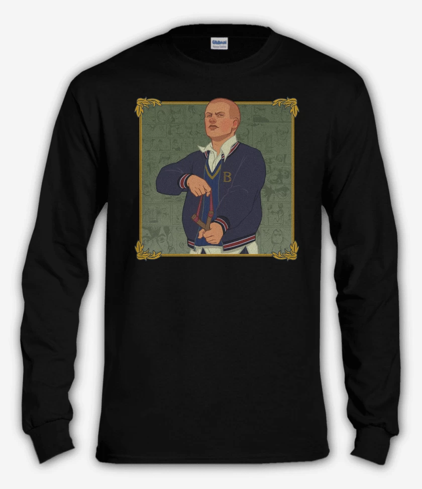 Polera manga larga Negro de Bully Jimmy Hopkins