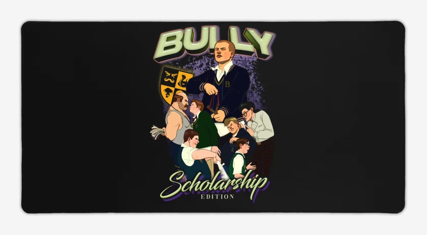 Mouse pad Gamer Negro de Bully Scolarship 