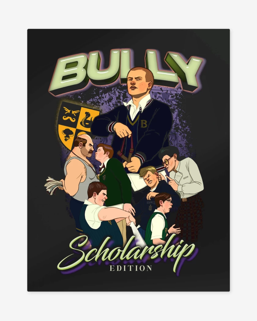 Print metalico Negro de Bully Scolarship 