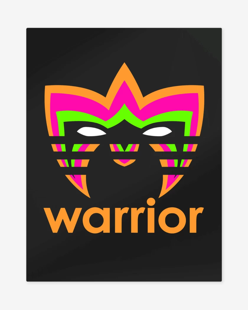 Print metalico Negro de WWF Ultimate Warrior