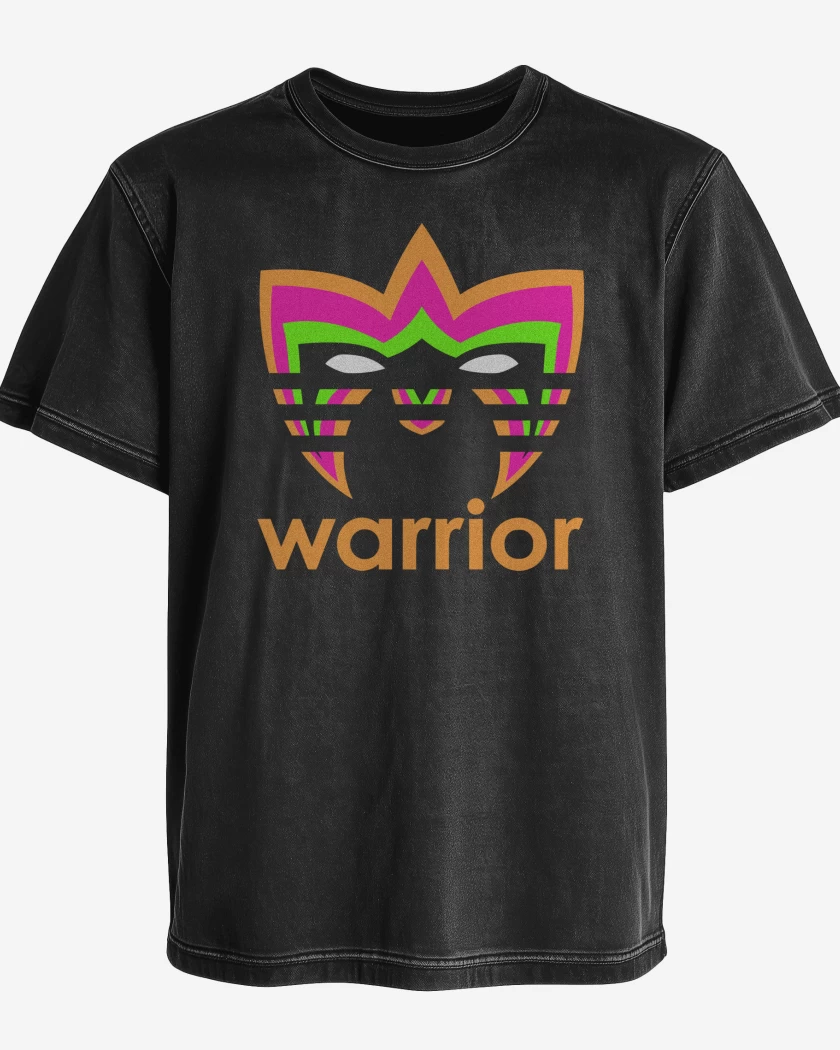 Polera desgastada Negro de WWF Ultimate Warrior