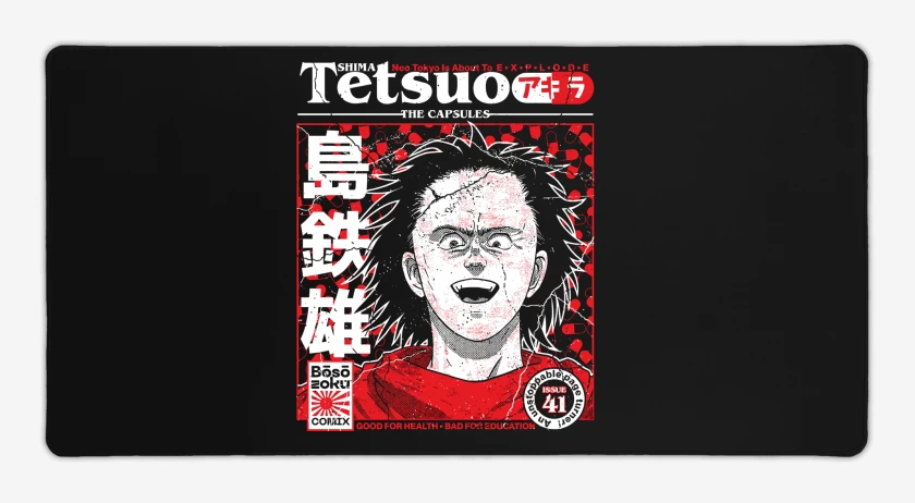 Mouse pad Gamer Negro de Akira Tetsuo