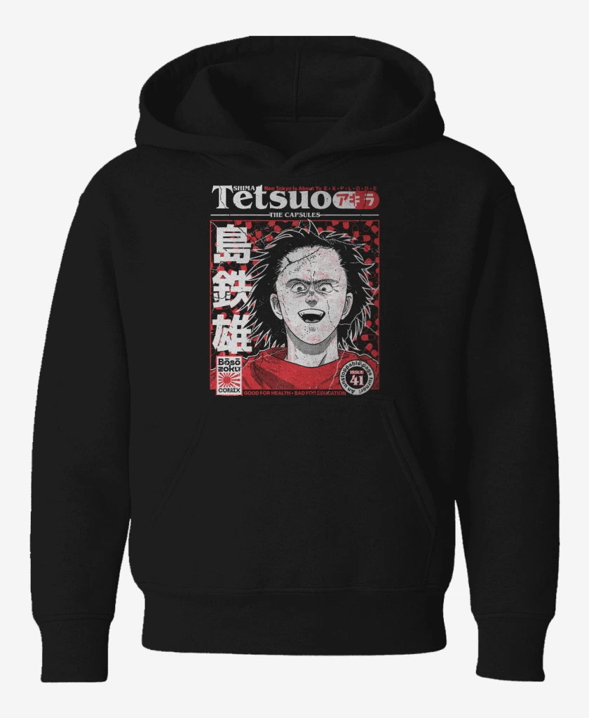 Poleron de niño Negro de Akira Tetsuo