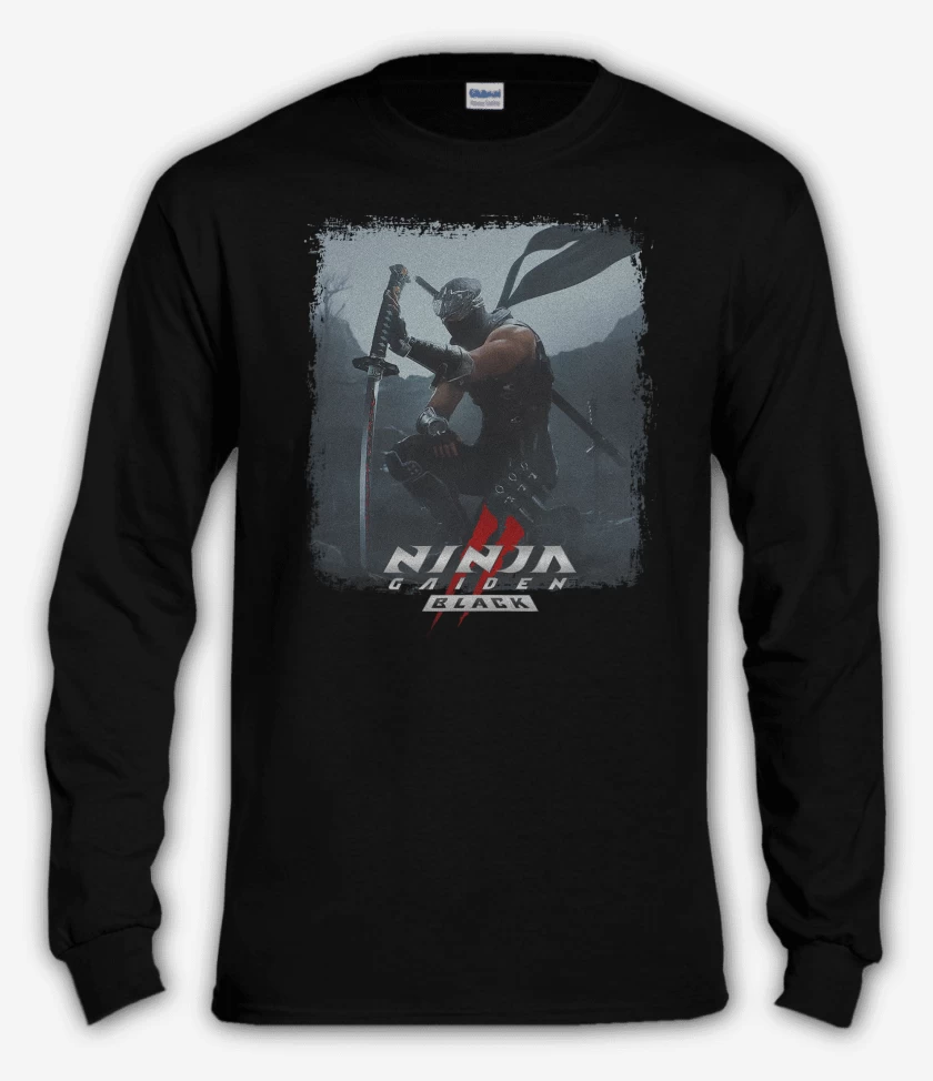 Polera manga larga Ninja Gaiden II Black
