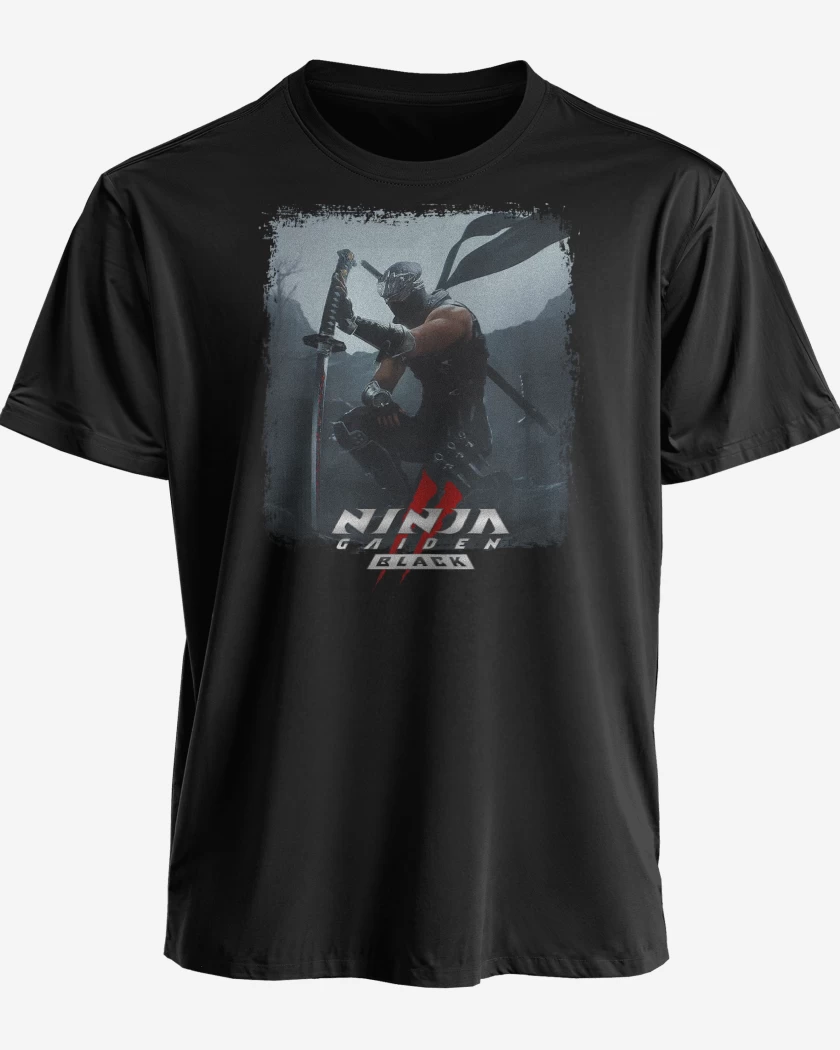 Polera premium Negro de Ninja Gaiden II Black