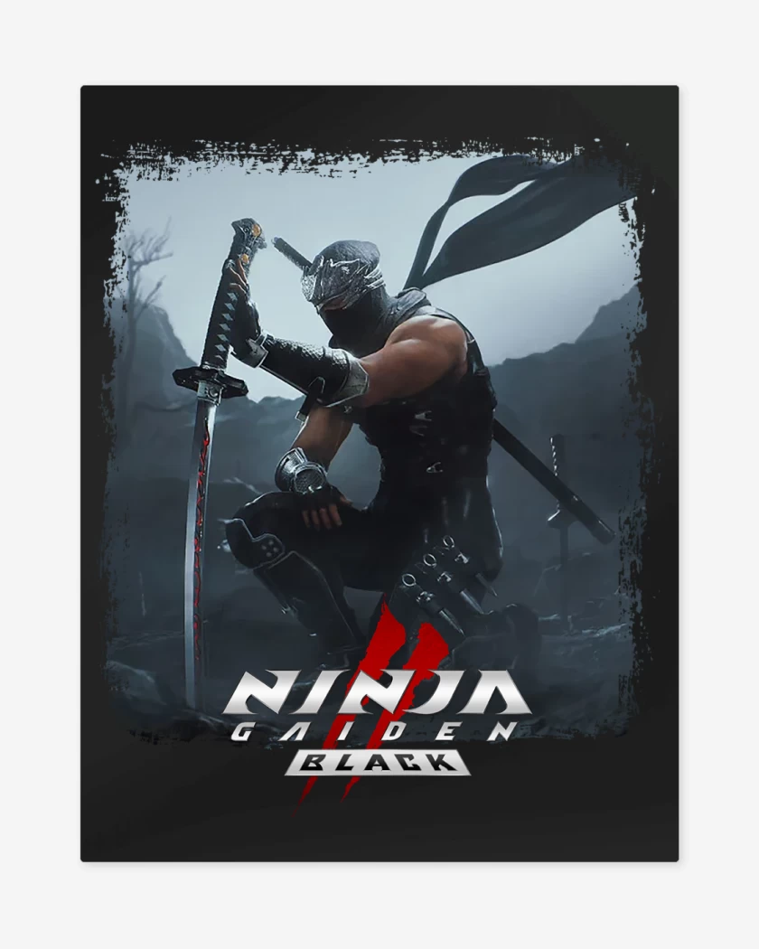 Print metalico Negro de Ninja Gaiden II Black