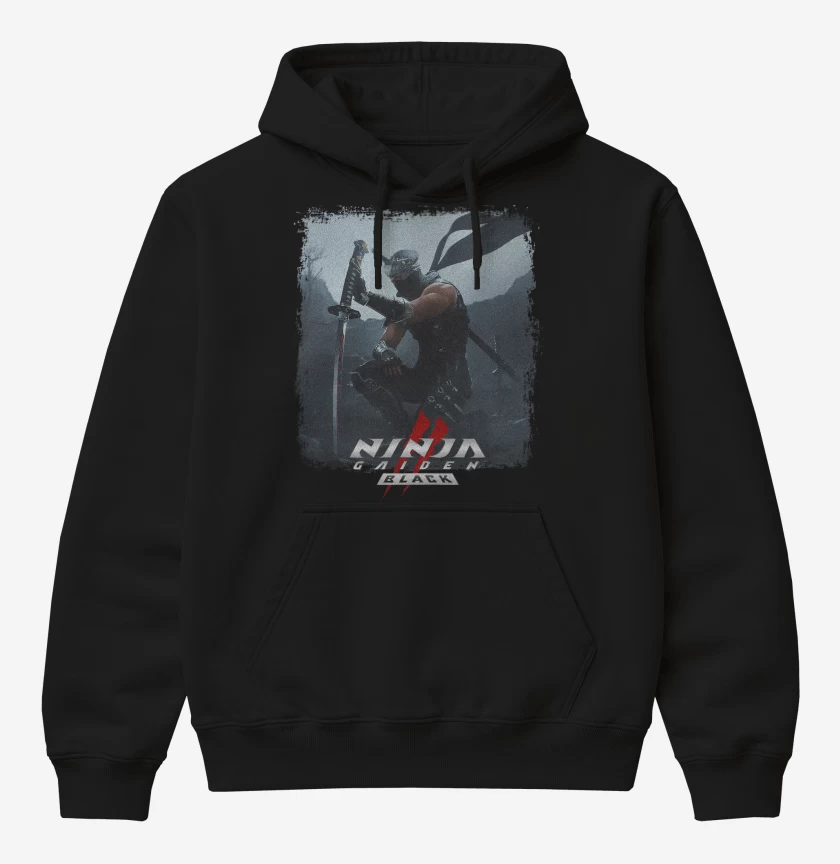Poleron Canguro básico Ninja Gaiden II Black