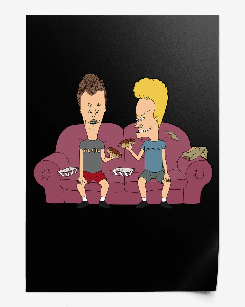 Print Beavis and Butthead Sillon