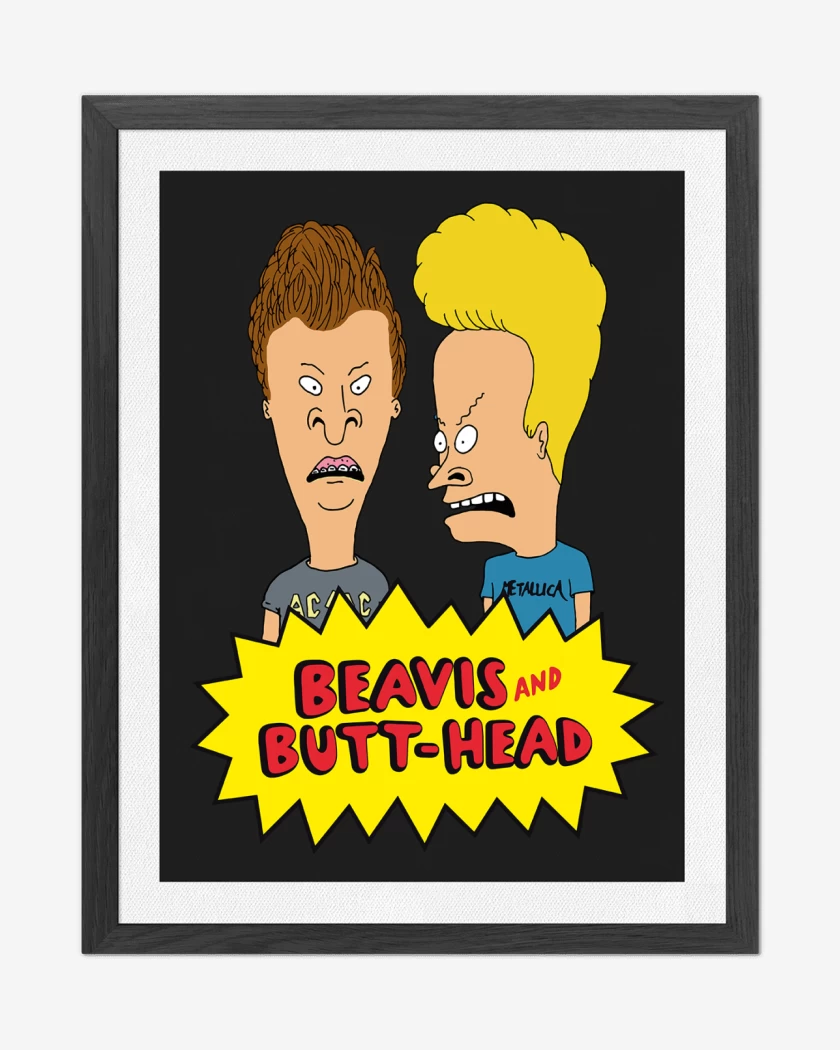 Cuadro decorativo Negro de Show de Beavis and Butt Head