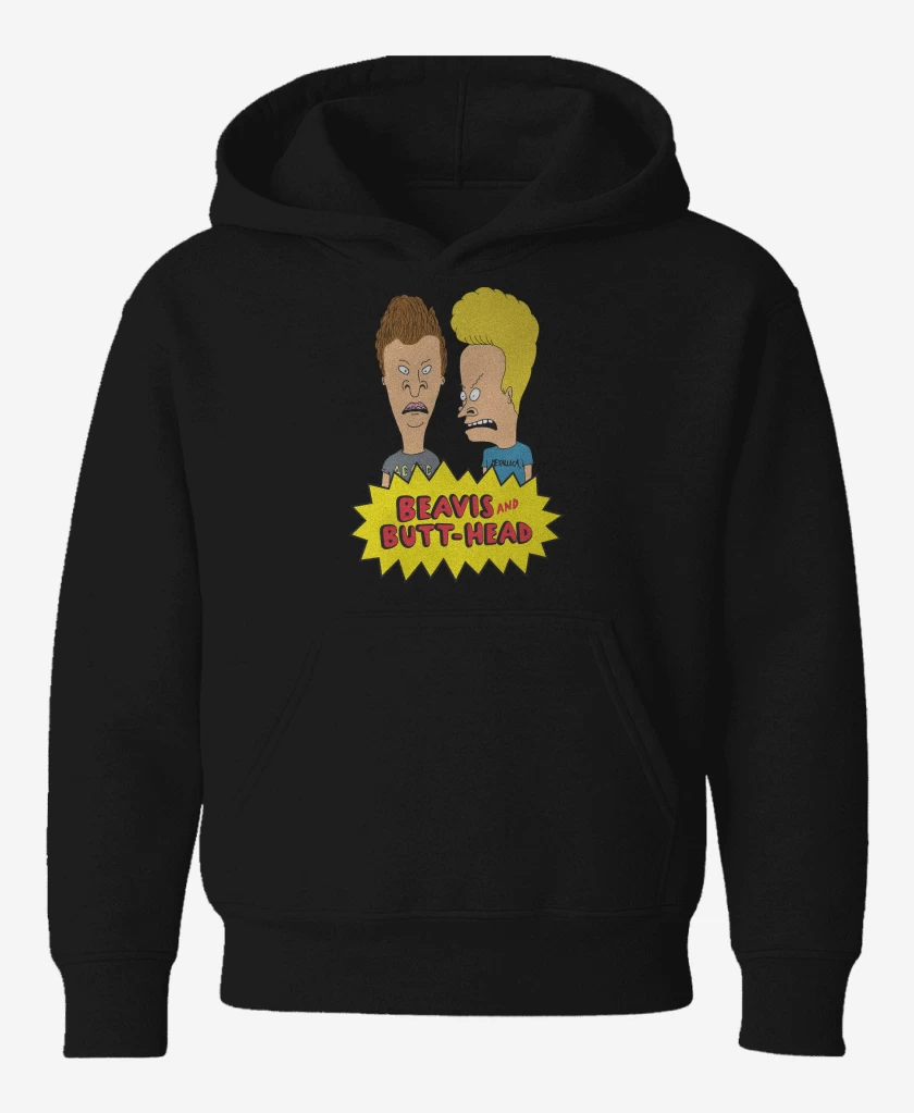 Poleron de niño Negro de Show de Beavis and Butt Head