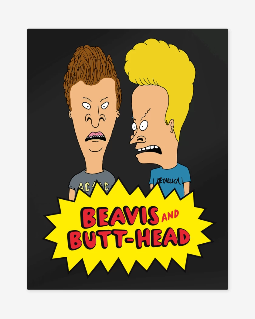 Print metalico Show de Beavis and Butt Head