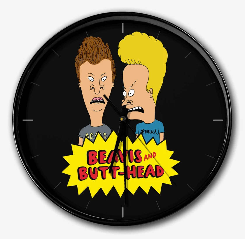Reloj Negro de Show de Beavis and Butt Head