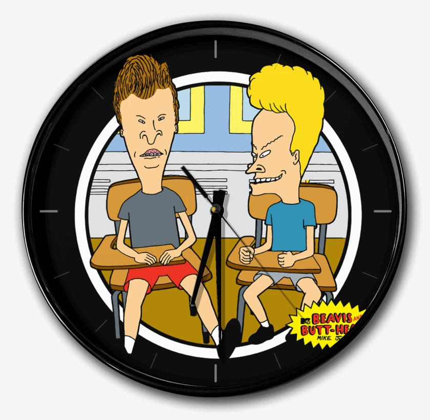 Reloj Negro de Beavis y Butthead