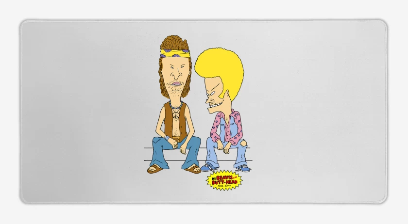 Mouse pad Gamer Beavis and Butthead Hippies