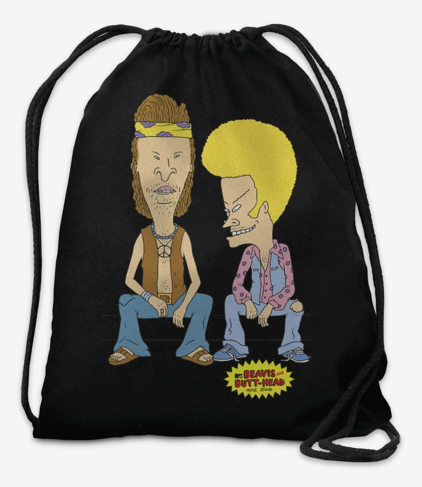 Mochila Negro de Beavis and Butthead Hippies