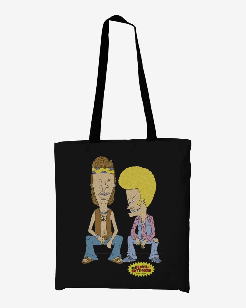 Totebag Beavis and Butthead Hippies