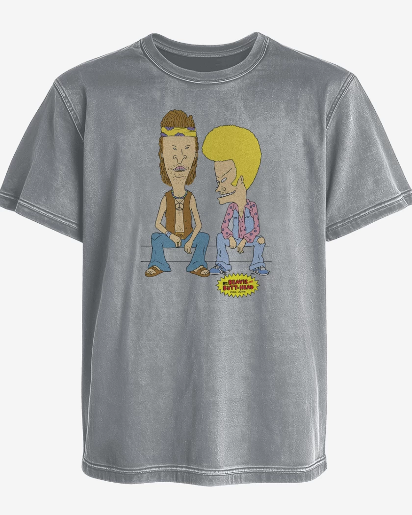 Polera desgastada Beavis and Butthead Hippies