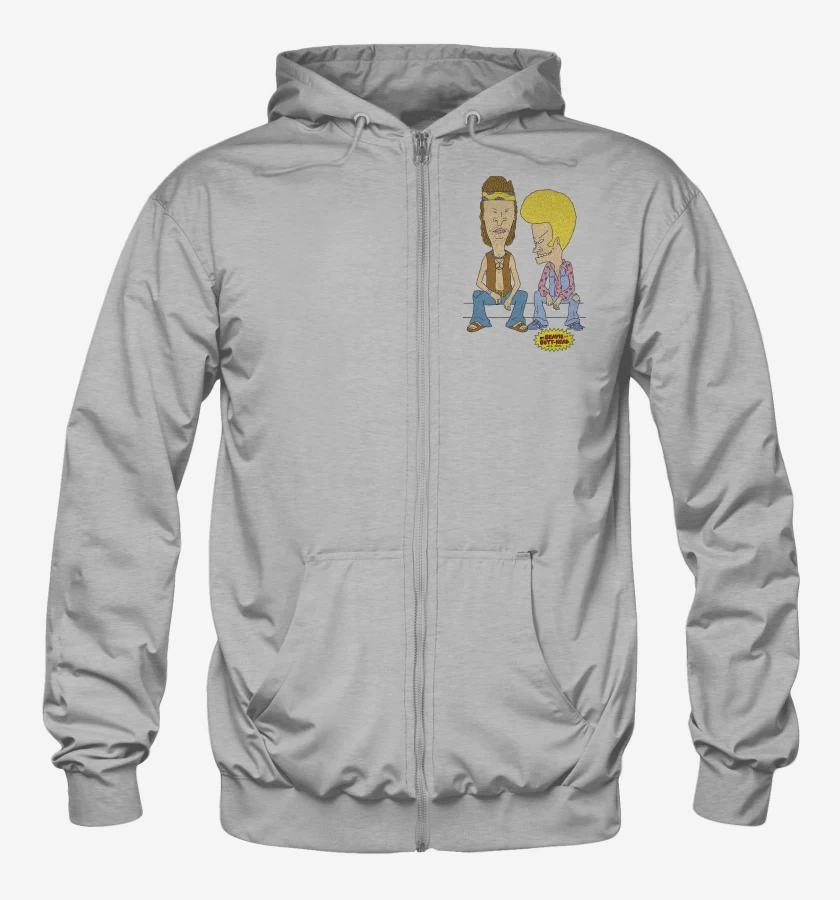Poleron Canguro con cierre Beavis and Butthead Hippies