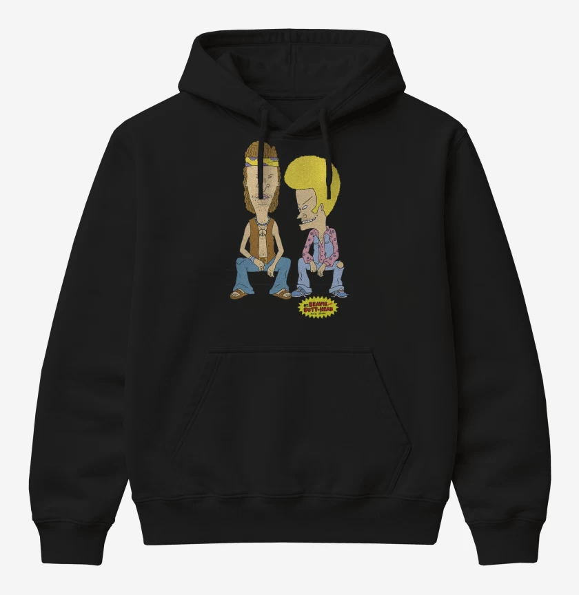 Poleron Canguro básico Beavis and Butthead Hippies