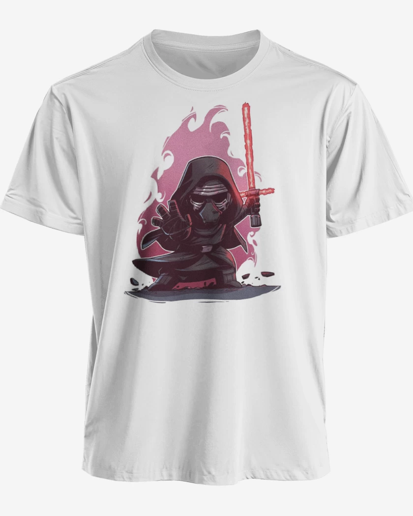 Polera premium Blanco de Chibi Kylo