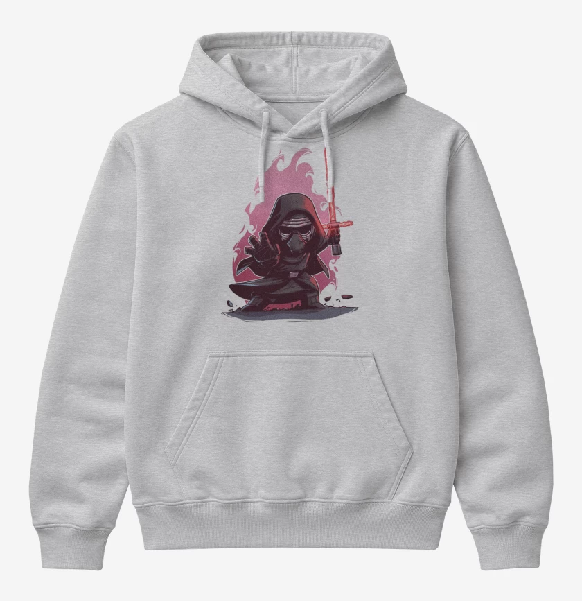 Poleron Canguro básico Gris Melange de Chibi Kylo