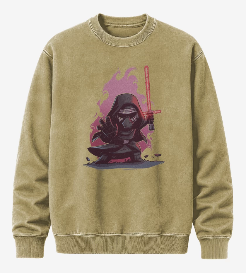 Poleron Polo Acid Wash Beige de Chibi Kylo