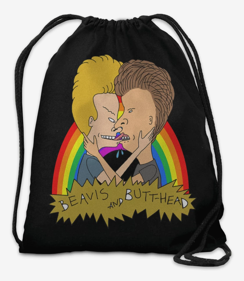 Mochila Negro de Beavis and Butthead Love