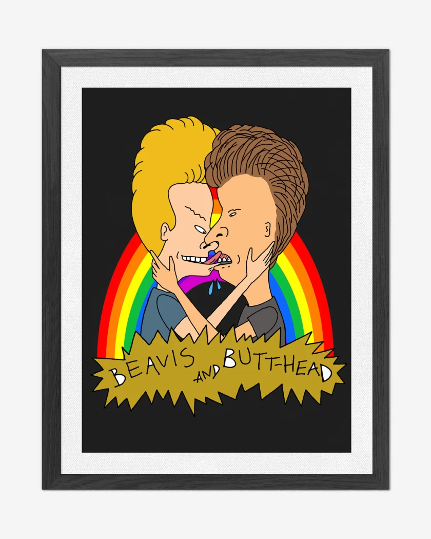 Cuadro decorativo Beavis and Butthead Love