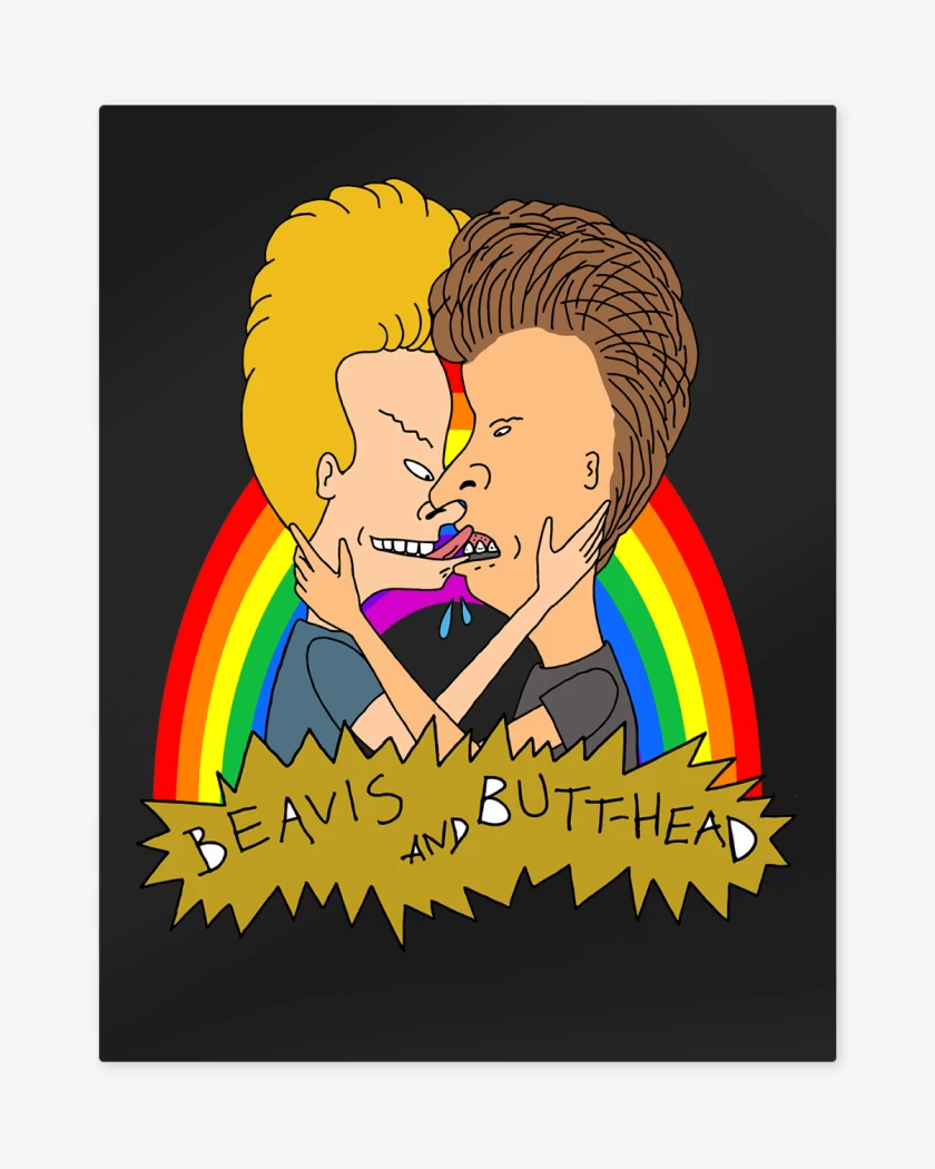 Print metalico Beavis and Butthead Love