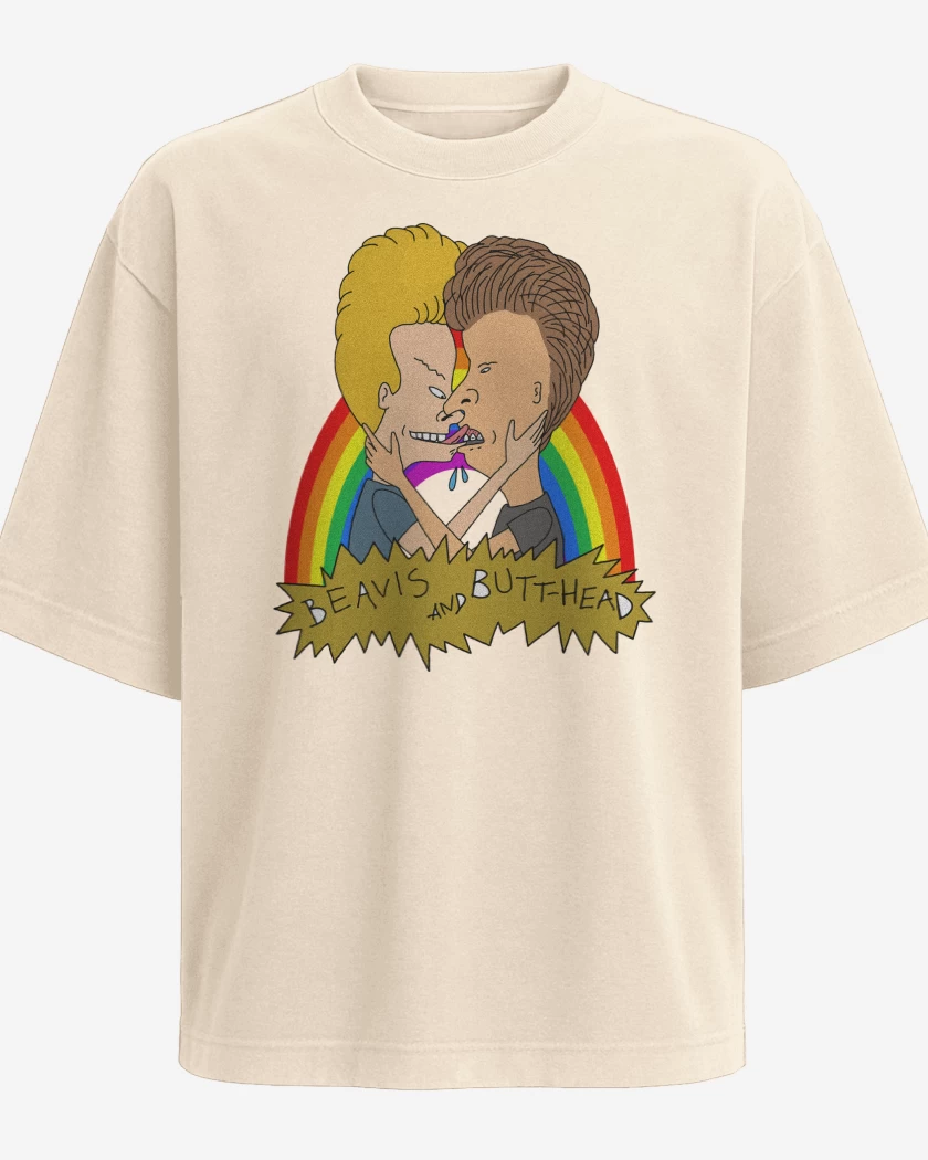 Polera Oversize Beavis and Butthead Love