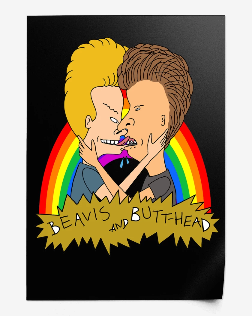 Print Beavis and Butthead Love