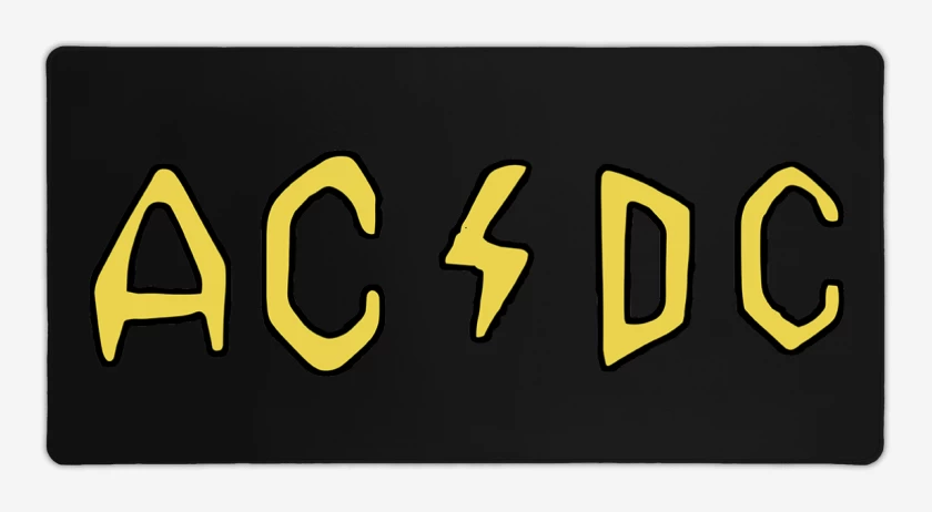Mouse pad Gamer Negro de Beavis and Butthead AC DC