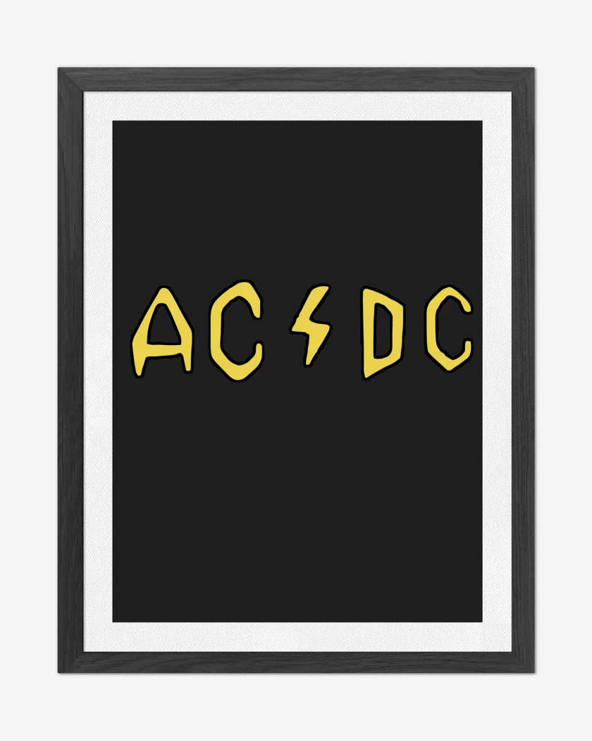 Cuadro decorativo Beavis and Butthead AC DC