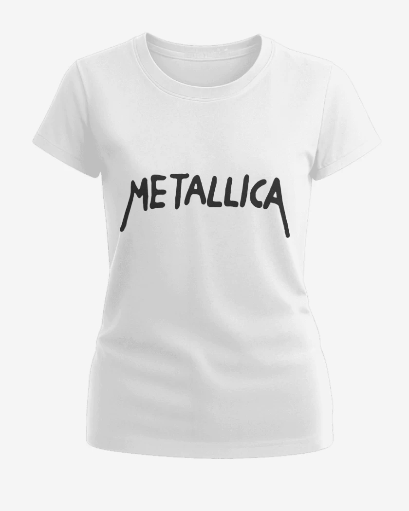 Polera de Mujer Blanco de Beavis and Butthead Metallica
