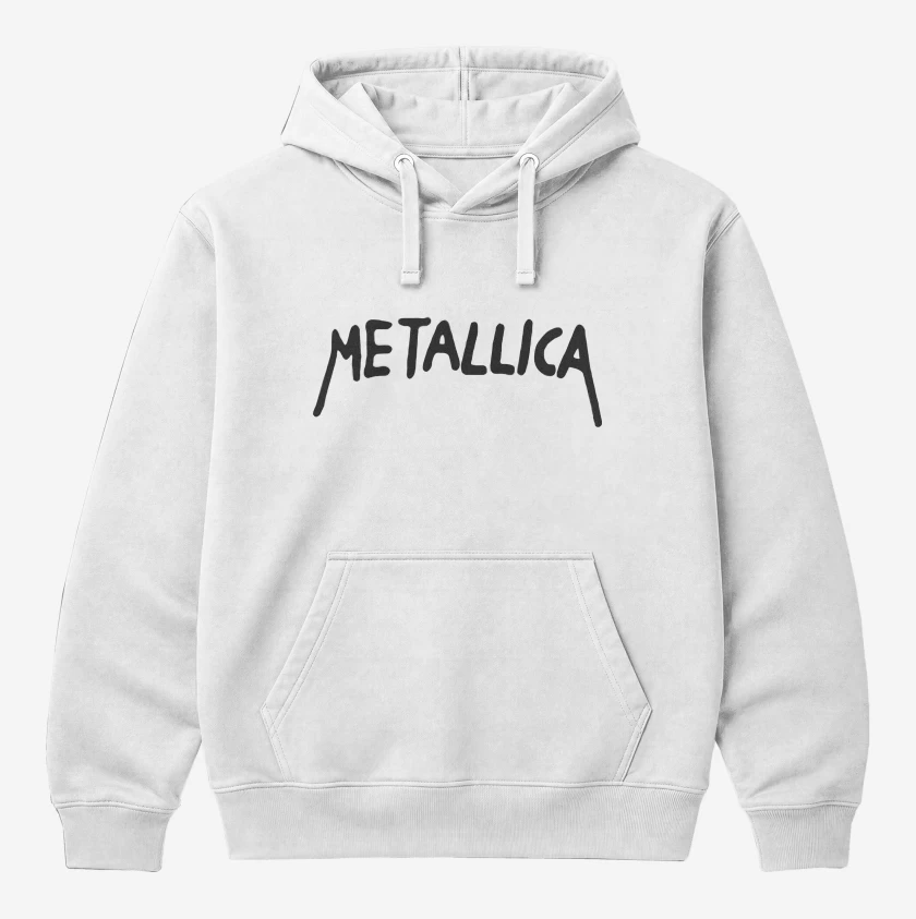 Polerón Canguro Blanco de Beavis and Butthead Metallica