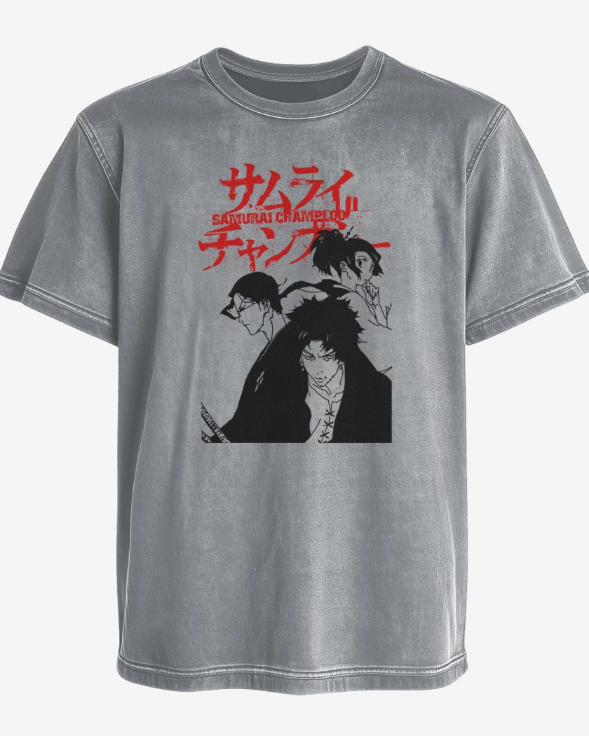 Polera desgastada Samurai Champloo Jin Fuu Mugen