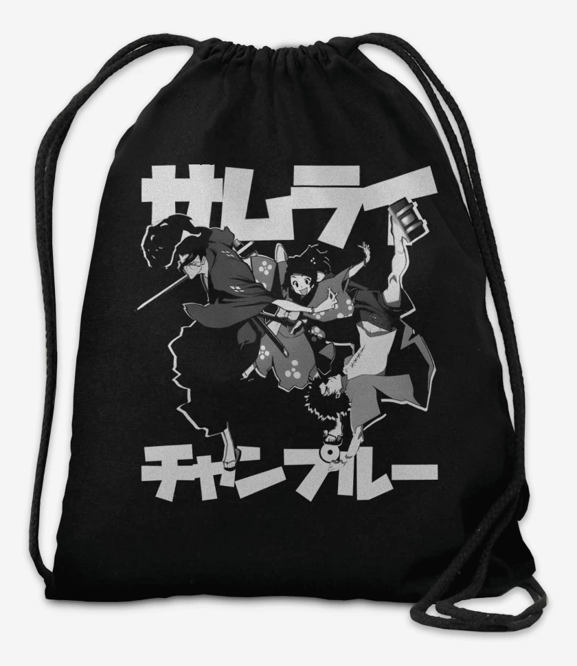 Mochila Negro de Champloo Samurais