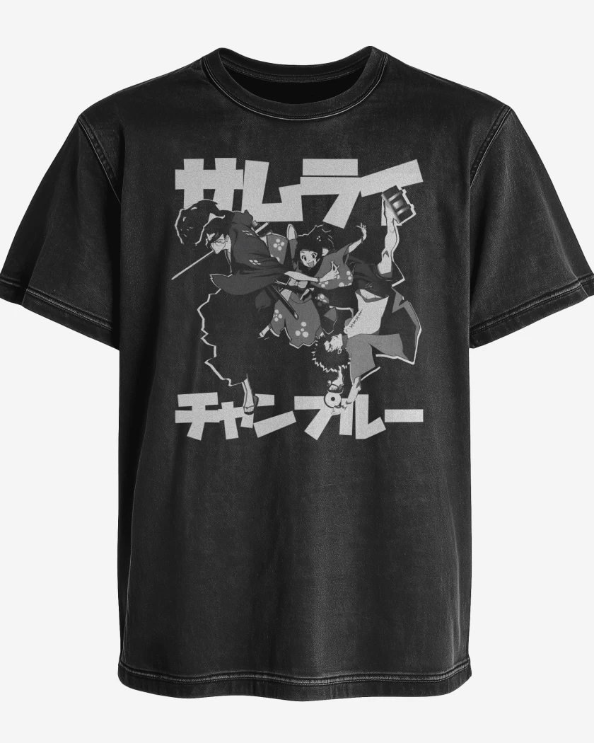 Polera desgastada Champloo Samurais