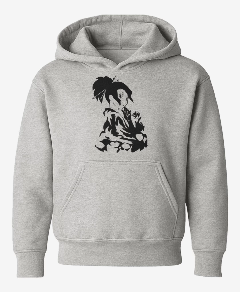 Poleron de niño Gris Melange de Samurai Champloo Fuu
