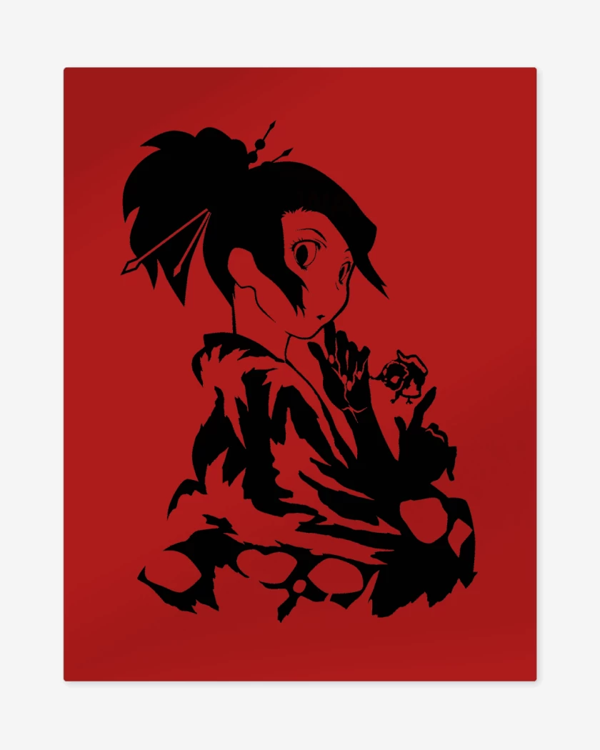 Print metalico Rojo de Samurai Champloo Fuu