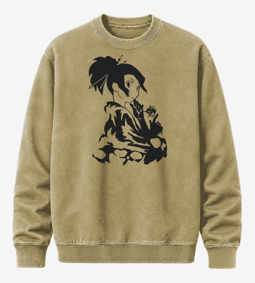 Poleron Polo Acid Wash Beige de Samurai Champloo Fuu