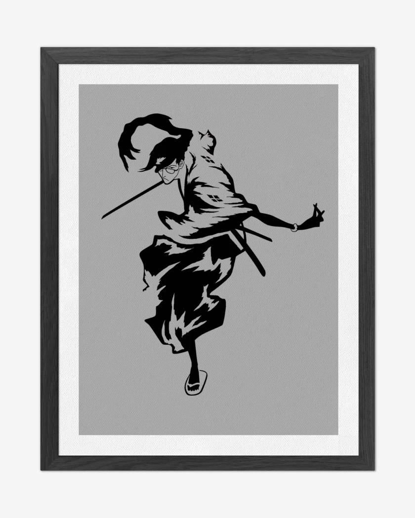 Cuadro decorativo Gris Melange de Samurai Champloo Jin