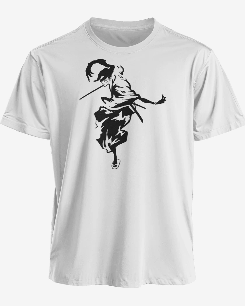 Polera premium Blanco de Samurai Champloo Jin