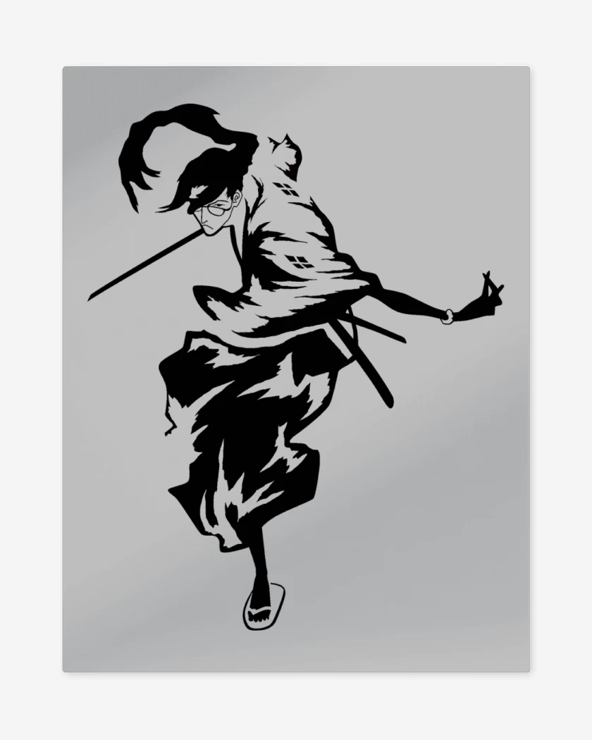 Print metalico Gris Melange de Samurai Champloo Jin