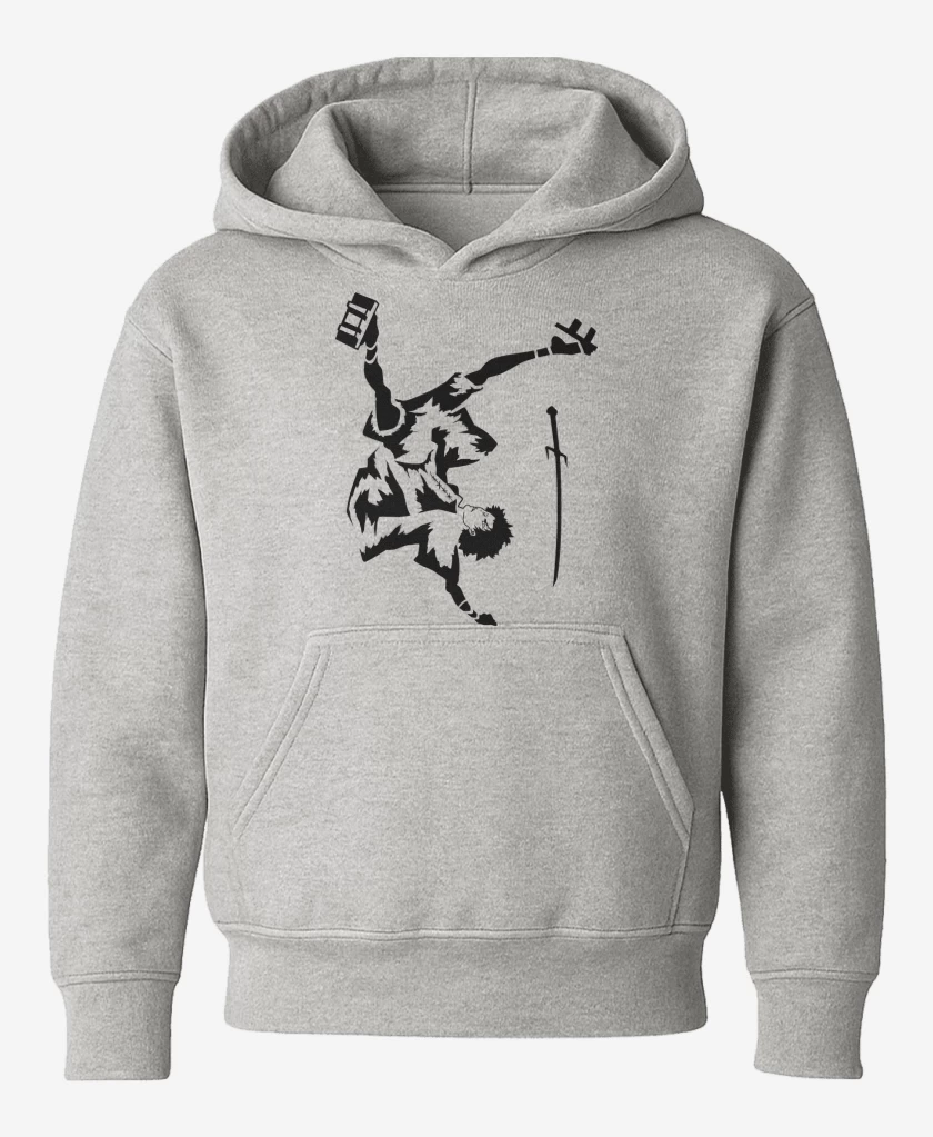 Poleron de niño Gris Melange de Samurai Champloo Mugen