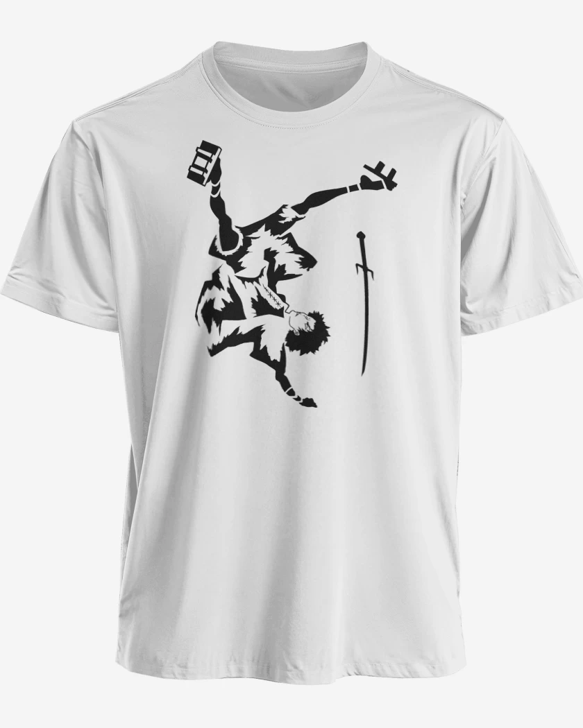 Polera premium Blanco de Samurai Champloo Mugen